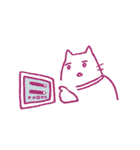 映写もするねこ（個別スタンプ：15）