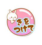 ぷくぷくふきだしデカ文字うさぎ（個別スタンプ：30）