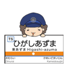 ぱんちくん駅名スタンプ東武スカイ亀戸大師（個別スタンプ：5）