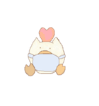 マスクぶた（個別スタンプ：1）