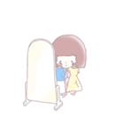 キュートな女の子の日常スタンプ（個別スタンプ：3）