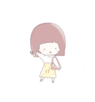 キュートな女の子の日常スタンプ（個別スタンプ：4）