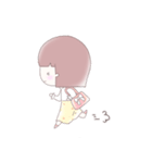 キュートな女の子の日常スタンプ（個別スタンプ：5）