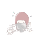 キュートな女の子の日常スタンプ（個別スタンプ：7）