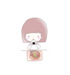 キュートな女の子の日常スタンプ（個別スタンプ：9）