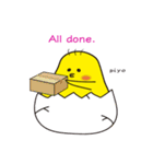 【英語版】ピヨコロの日常会話（個別スタンプ：11）