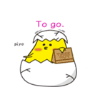 【英語版】ピヨコロの日常会話（個別スタンプ：19）