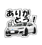 ジムカーナ スポーツクーペ白（個別スタンプ：3）