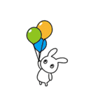 ノーコメントうさぎ 3（個別スタンプ：1）