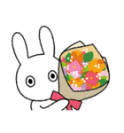 ノーコメントうさぎ 3（個別スタンプ：4）