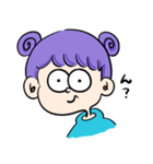 ポップな女の子とうさぎ（個別スタンプ：9）