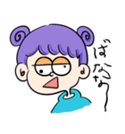 ポップな女の子とうさぎ（個別スタンプ：10）