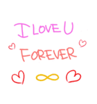 手書き風 Love words in English（個別スタンプ：1）