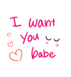 手書き風 Love words in English（個別スタンプ：7）