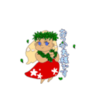 ハワイの女の子たち（個別スタンプ：6）