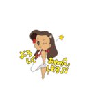 ハワイの女の子たち（個別スタンプ：9）