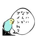 煽ってくるセキセイインコ（個別スタンプ：11）