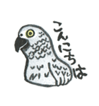 消しゴムはんこの色んな鳥（個別スタンプ：3）