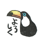 消しゴムはんこの色んな鳥（個別スタンプ：12）