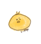 黄色い鳥類。（個別スタンプ：11）