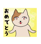 目が可愛い猫2匹（個別スタンプ：10）