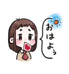 おん眉ちゃんの日常会話（個別スタンプ：1）