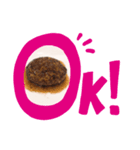 ハンバーグ食べたいスタンプ（個別スタンプ：5）