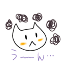 毎日しろにゃんこ（個別スタンプ：5）
