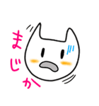 毎日しろにゃんこ（個別スタンプ：6）