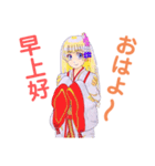 頑張る巫女お姉さん 7（個別スタンプ：11）
