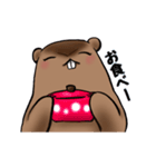 のんびりマーモッちゃん（個別スタンプ：8）