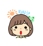 ふんわりな女の子（個別スタンプ：1）