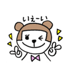 おかっぱクマ子さん ver.1（個別スタンプ：35）