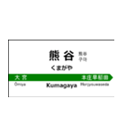 北陸新幹線の駅名標（大宮から金沢）（個別スタンプ：2）