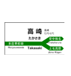 北陸新幹線の駅名標（大宮から金沢）（個別スタンプ：4）