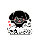 黒いわんこ（個別スタンプ：6）