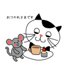 ぶち猫タマキチとねずみくんのスタンプです（個別スタンプ：6）