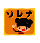 がたがた四角いくまりちゃん（個別スタンプ：2）