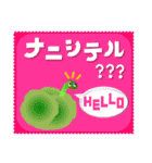 がたがた四角いくまりちゃん（個別スタンプ：3）