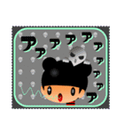 がたがた四角いくまりちゃん（個別スタンプ：17）