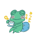 田貫(タヌキ)とカエロー（個別スタンプ：2）