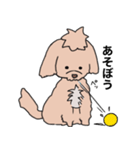 ドゥードゥル犬のソラとマメ（個別スタンプ：18）