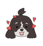 ドゥードゥル犬のソラとマメ（個別スタンプ：34）