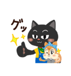 ワクドキ勉強中のネコ（個別スタンプ：3）