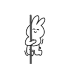 耳がくっついてるうさぎ（個別スタンプ：6）