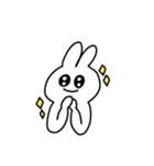 耳がくっついてるうさぎ（個別スタンプ：24）