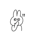 耳がくっついてるうさぎ（個別スタンプ：37）