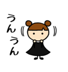 黒女子④お返事編（個別スタンプ：2）