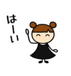 黒女子④お返事編（個別スタンプ：14）