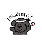 黒いもふもふ(トイプードル)（個別スタンプ：14）